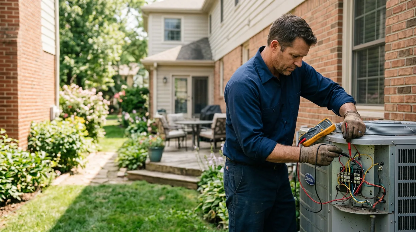HVAC technician working near Oak Lawn, IL